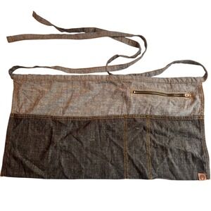 Chef Works Waist Apron Urban Collection Black Denim Cotton Pockets